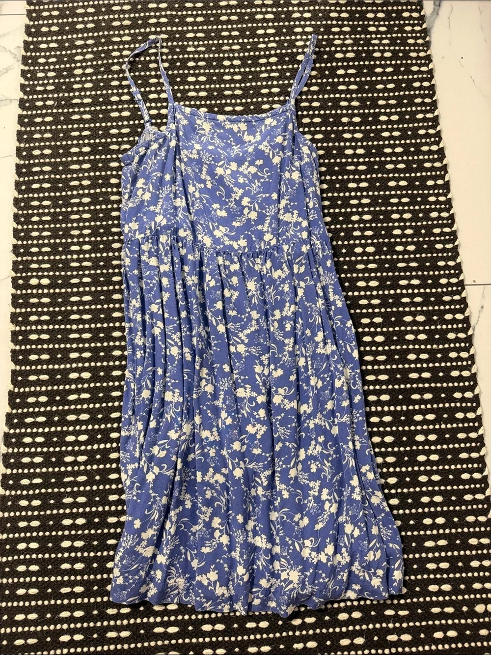Old Navy Blue and White Floral Sundress